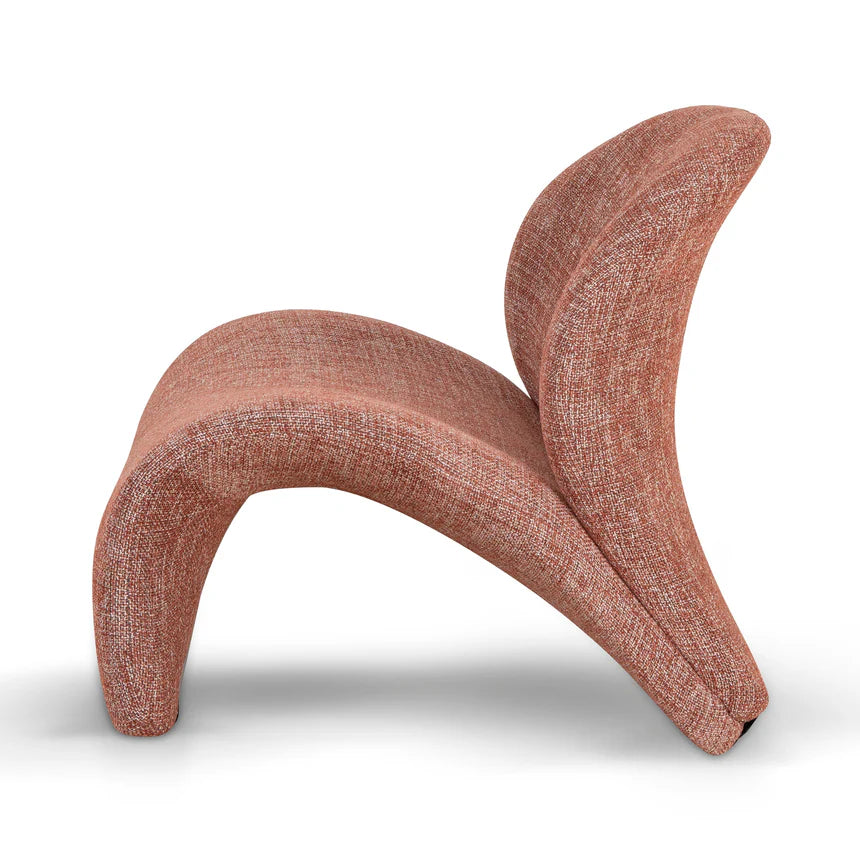 Contemporary Elegance Lounge Chair - Orange