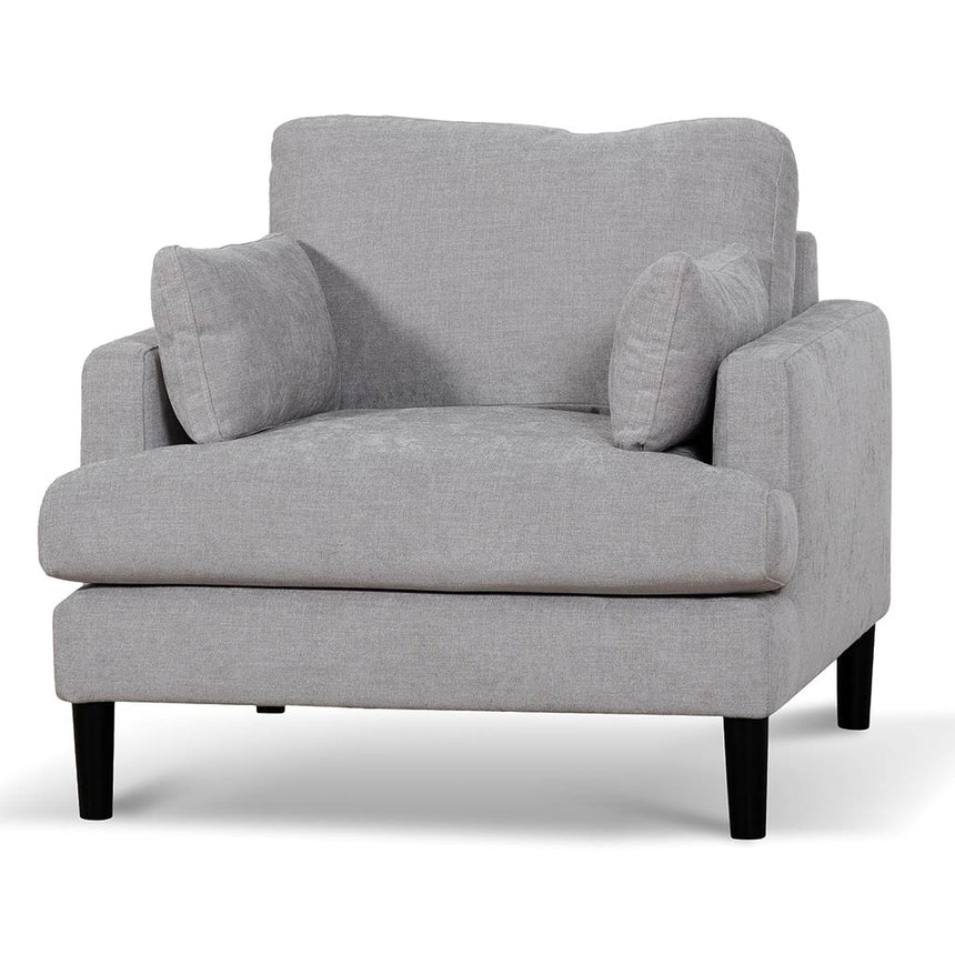 Contemporary Fabric Armchair - Oyster Beige