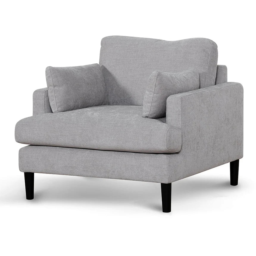 Contemporary Fabric Armchair - Oyster Beige