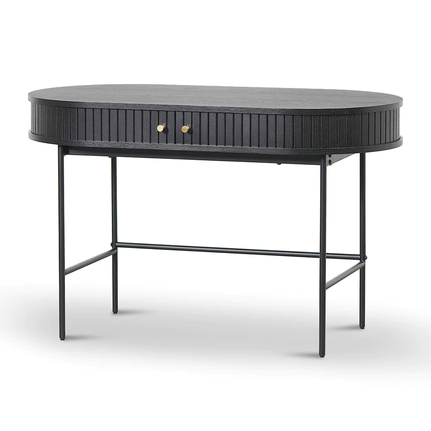 Contemporary Home Office Desk 120cms - Black