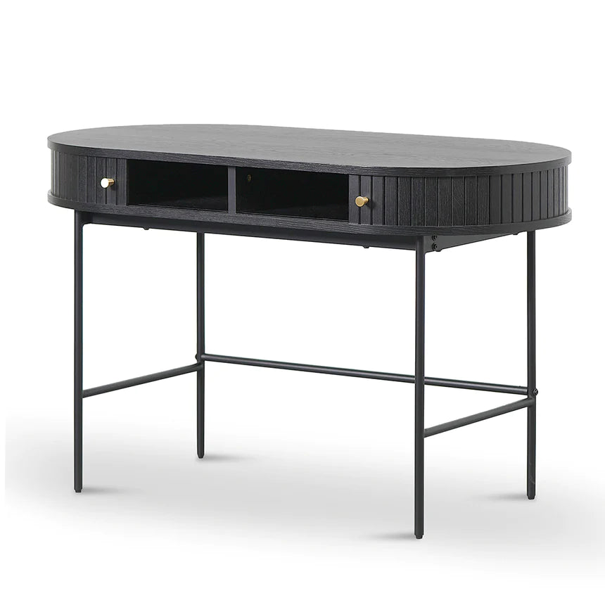 Contemporary Home Office Desk 120cms - Black