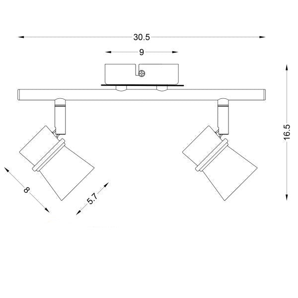 Contemporary 2 - LED Ready Adjustable Spotlight (Available in 2 Colors)