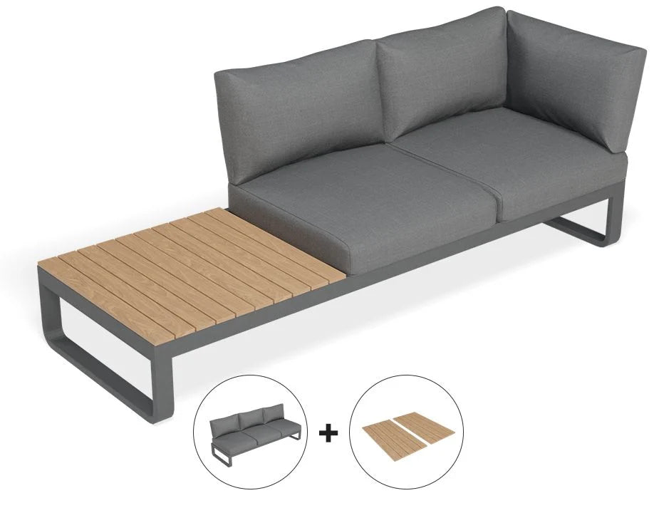Contemporary Metal 3-Seater Sofa (Available in 2 colors)