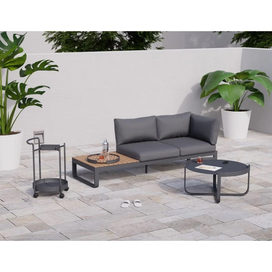 Contemporary Metal 3-Seater Sofa (Available in 2 colors)