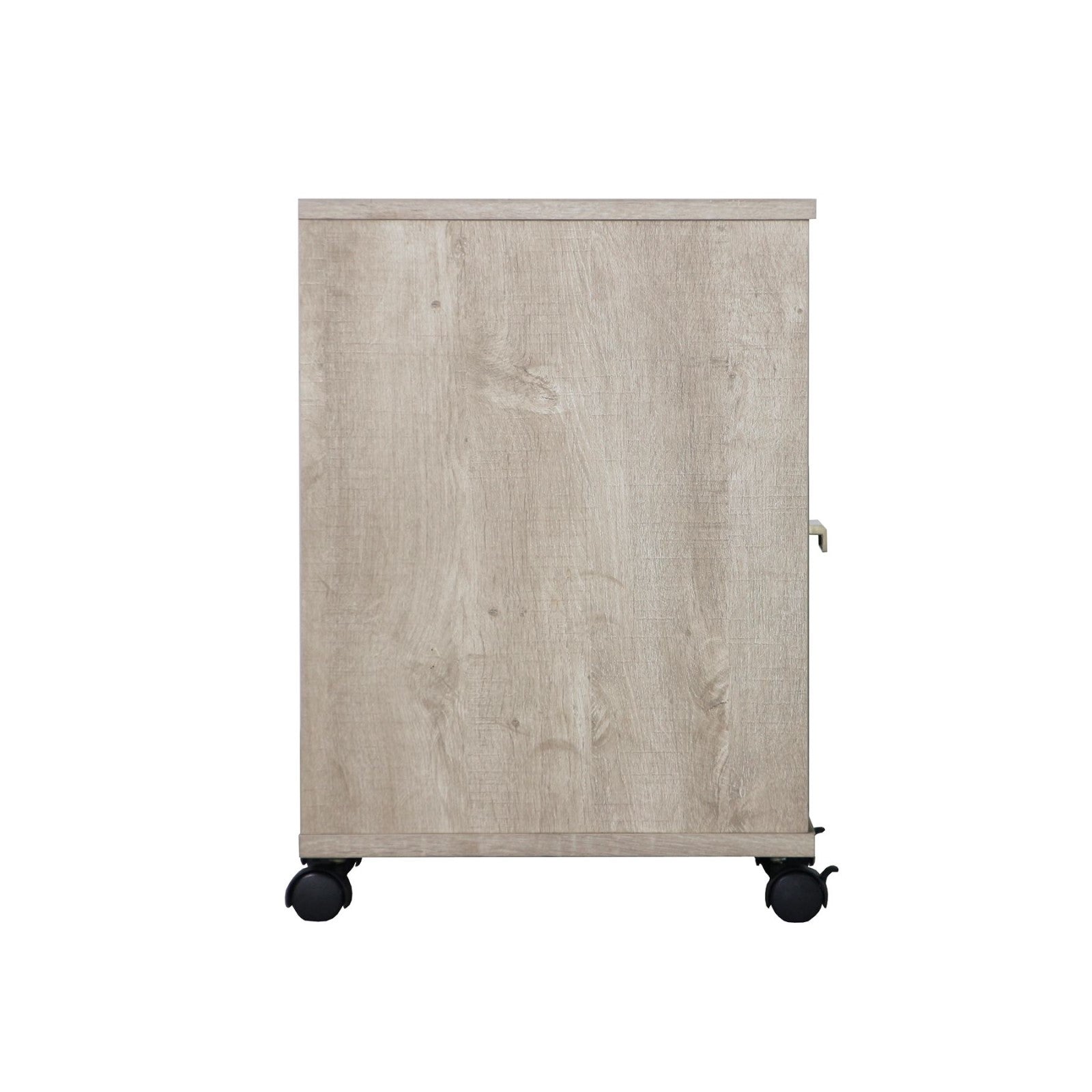 Single Filing Cabinet On Wheels Washed Grey