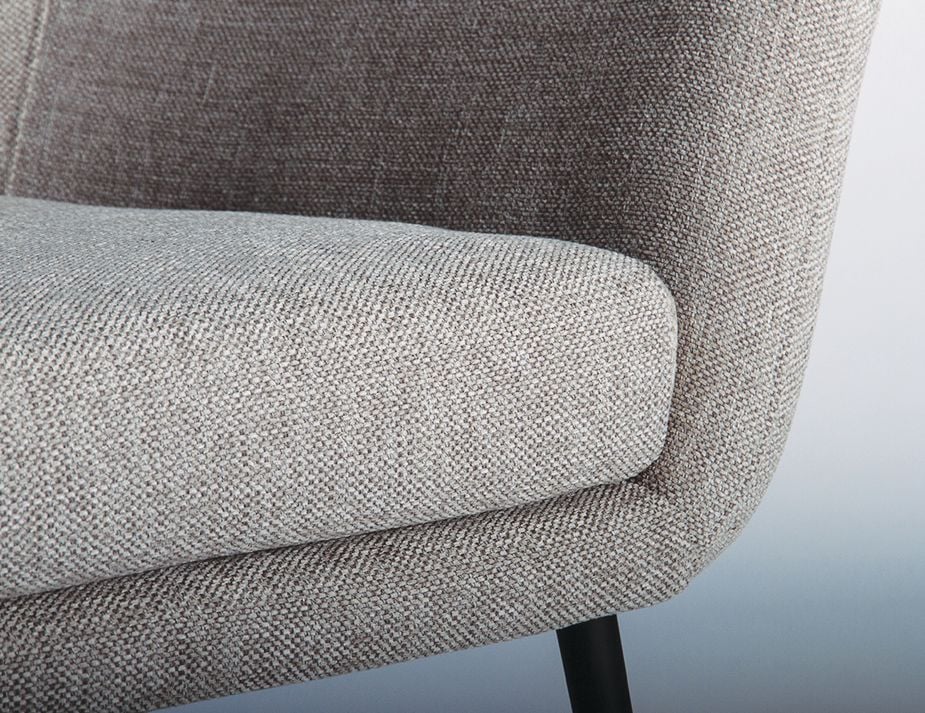 Contemporary Single Seater Fabric Sofa (Available in 3 Colors)