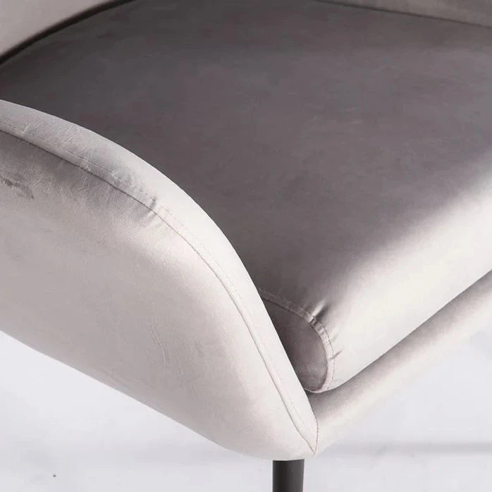 Contemporary Single Seater Velvet Sofa (Available in 4 Colors)