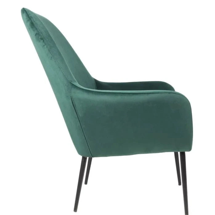 Contemporary Single Seater Velvet Sofa (Available in 4 Colors)