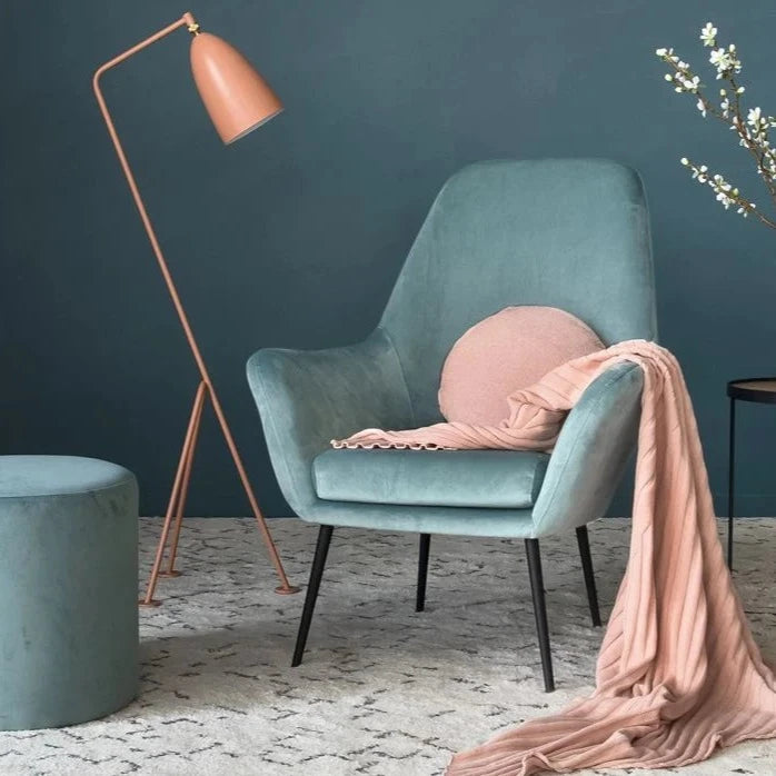 Contemporary Single Seater Velvet Sofa (Available in 4 Colors)