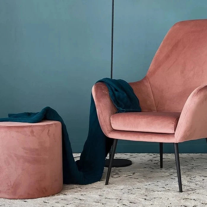 Contemporary Single Seater Velvet Sofa (Available in 4 Colors)