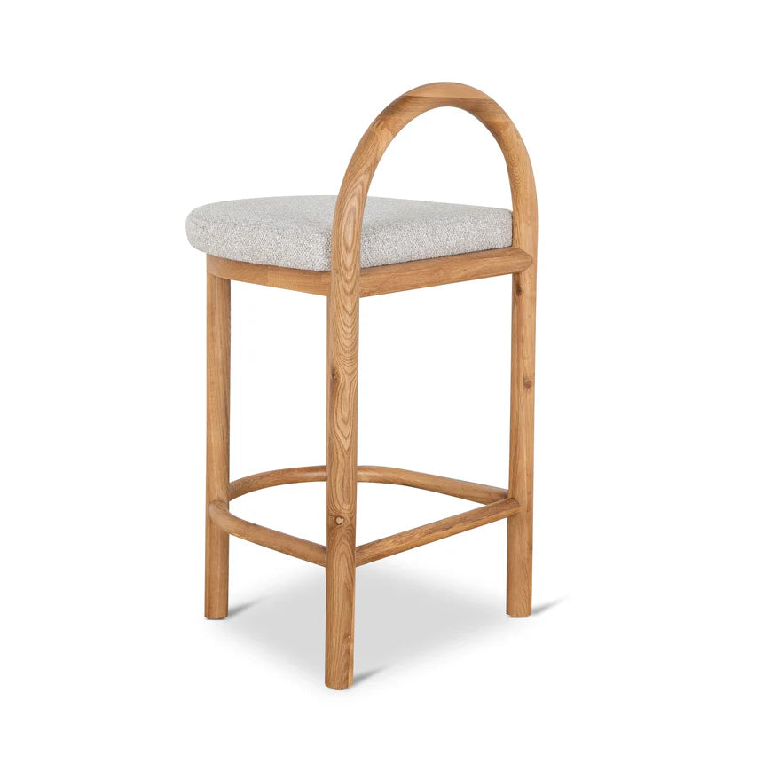Contemporary Timber Bar Stool - Grey