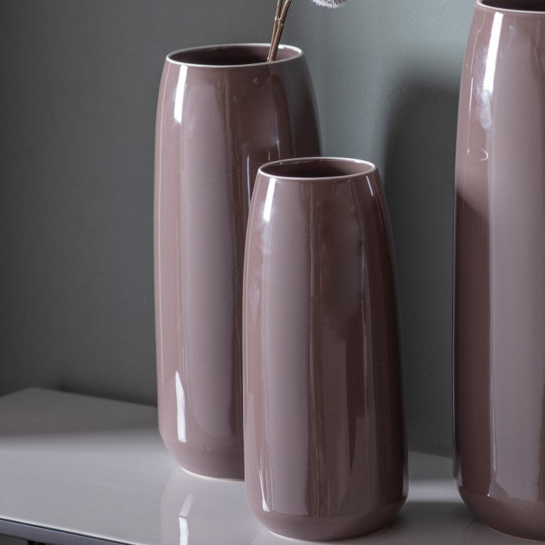 Contemporary Vase with Gloss Brown Appeal (Available in 3 Sizes)