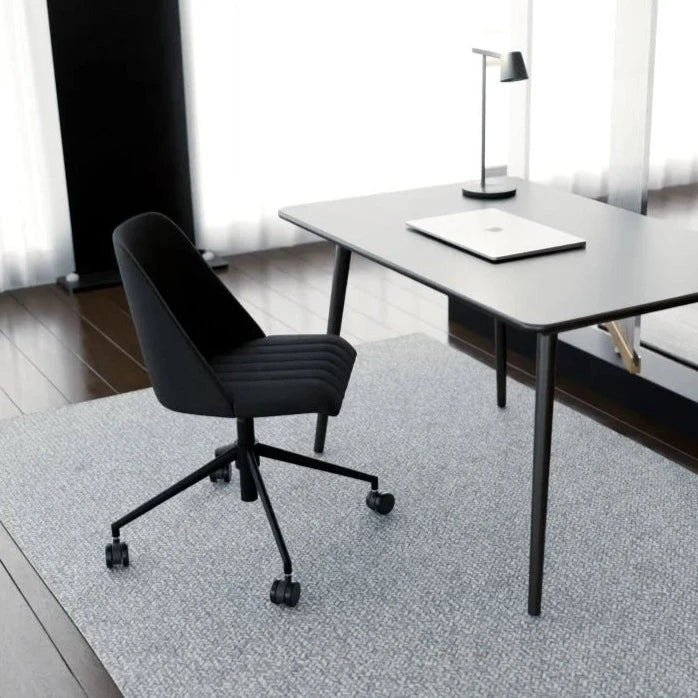 Contemporary Vintage Black Fabric Seat Office Chair