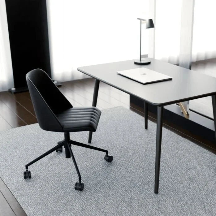 Contemporary Vintage Black Leather Seat Office Chair