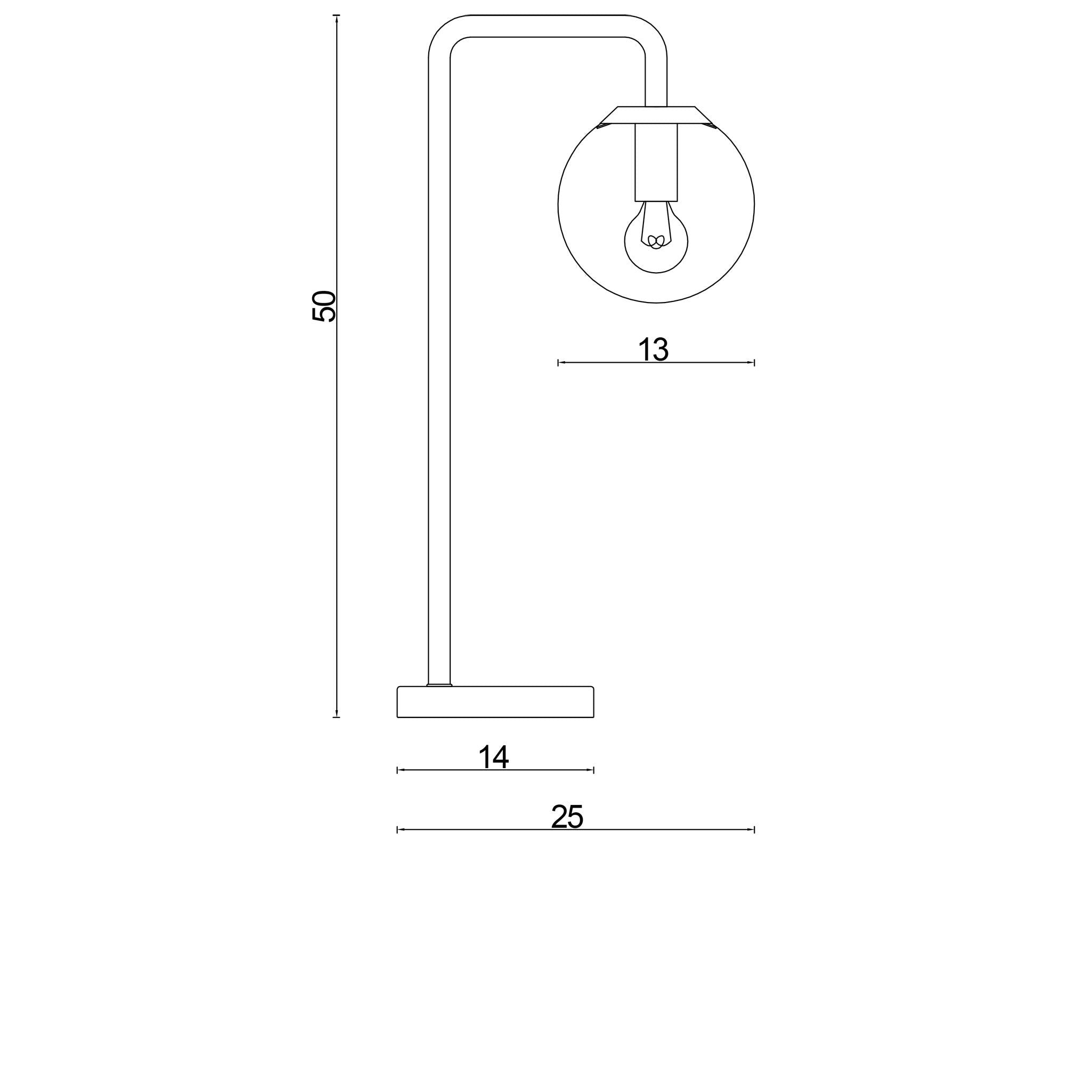 Contemporary Antique Clear Glass Lamp (Available in 2 Colors)