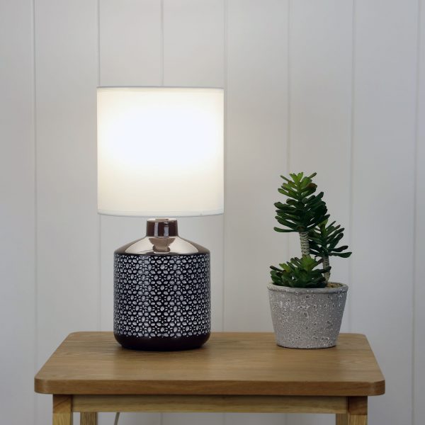 Contemporary Ceramic Table Lamp 38cms (Available in 6 Colors)
