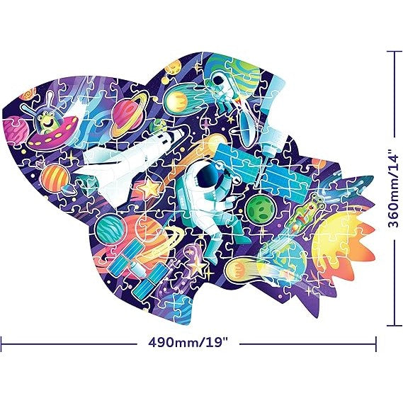Cosmic Space Mission Shiny Shaped Puzzle