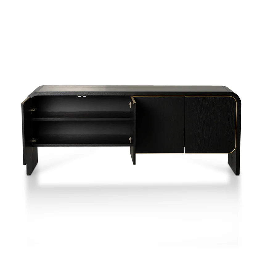 Cozy Living Wooden Buffet Unit 200cms - Full Black