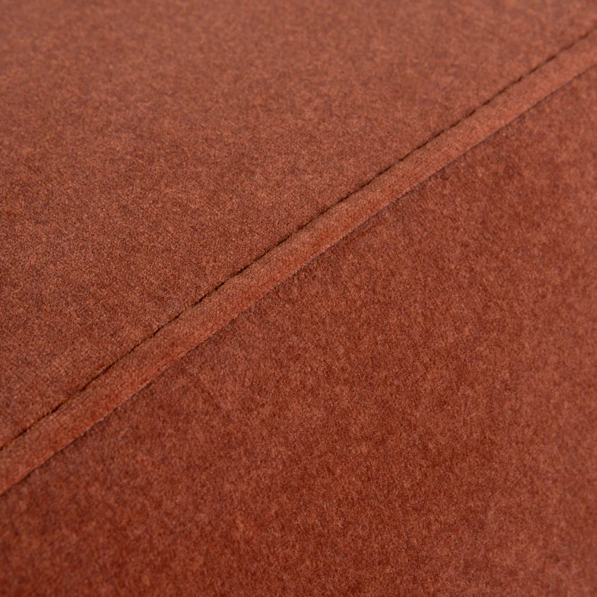 Cozy Minimalist Design 3-Seater Sofa - Orange