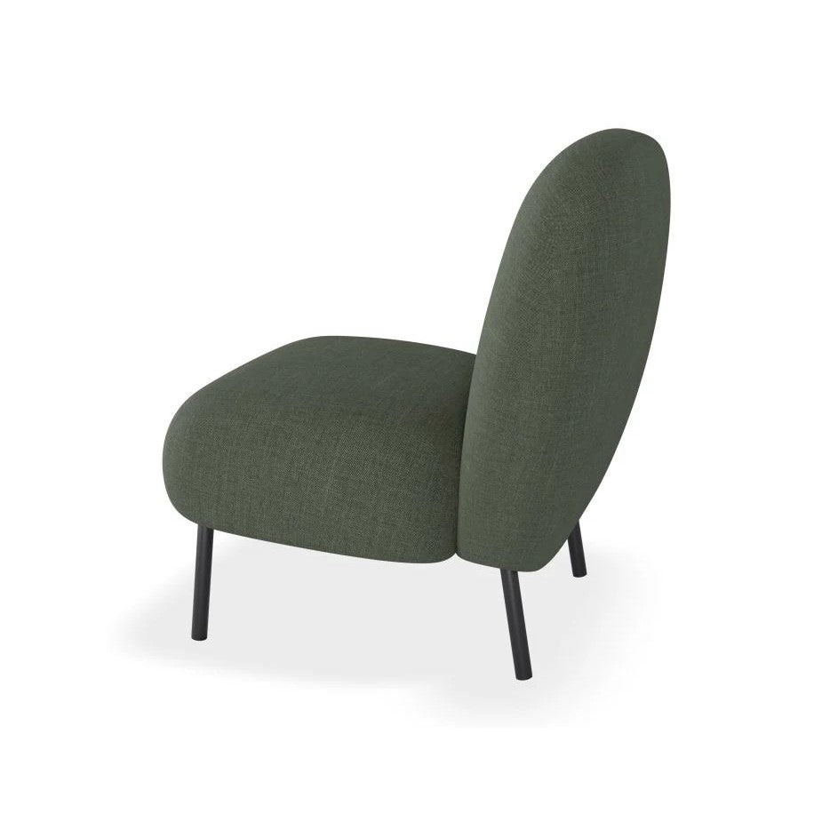 Cozy Solitude Green Single Seater Sofa (Available in 2 Frame Colors)