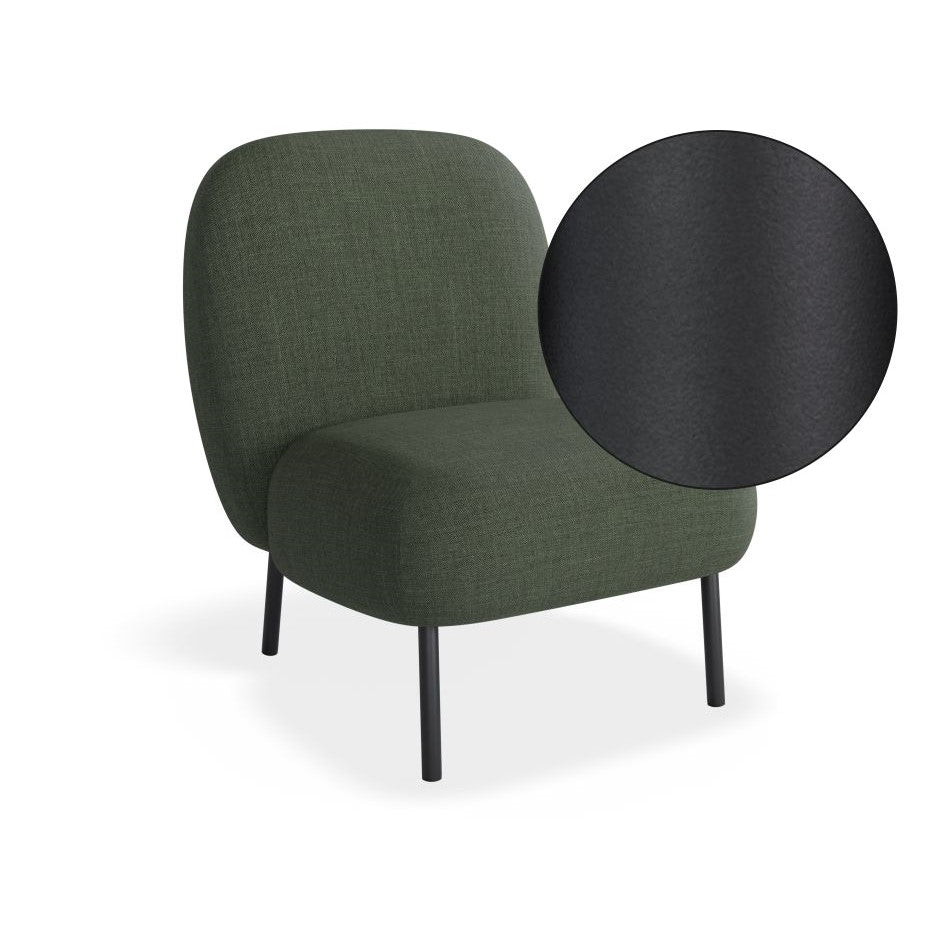 Cozy Solitude Green Single Seater Sofa (Available in 2 Frame Colors)