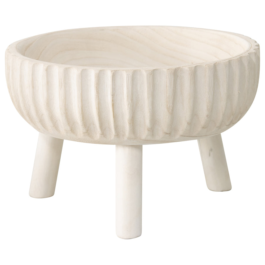 Crafted 3-Legged Decorative Bowl - 27x27x18cms