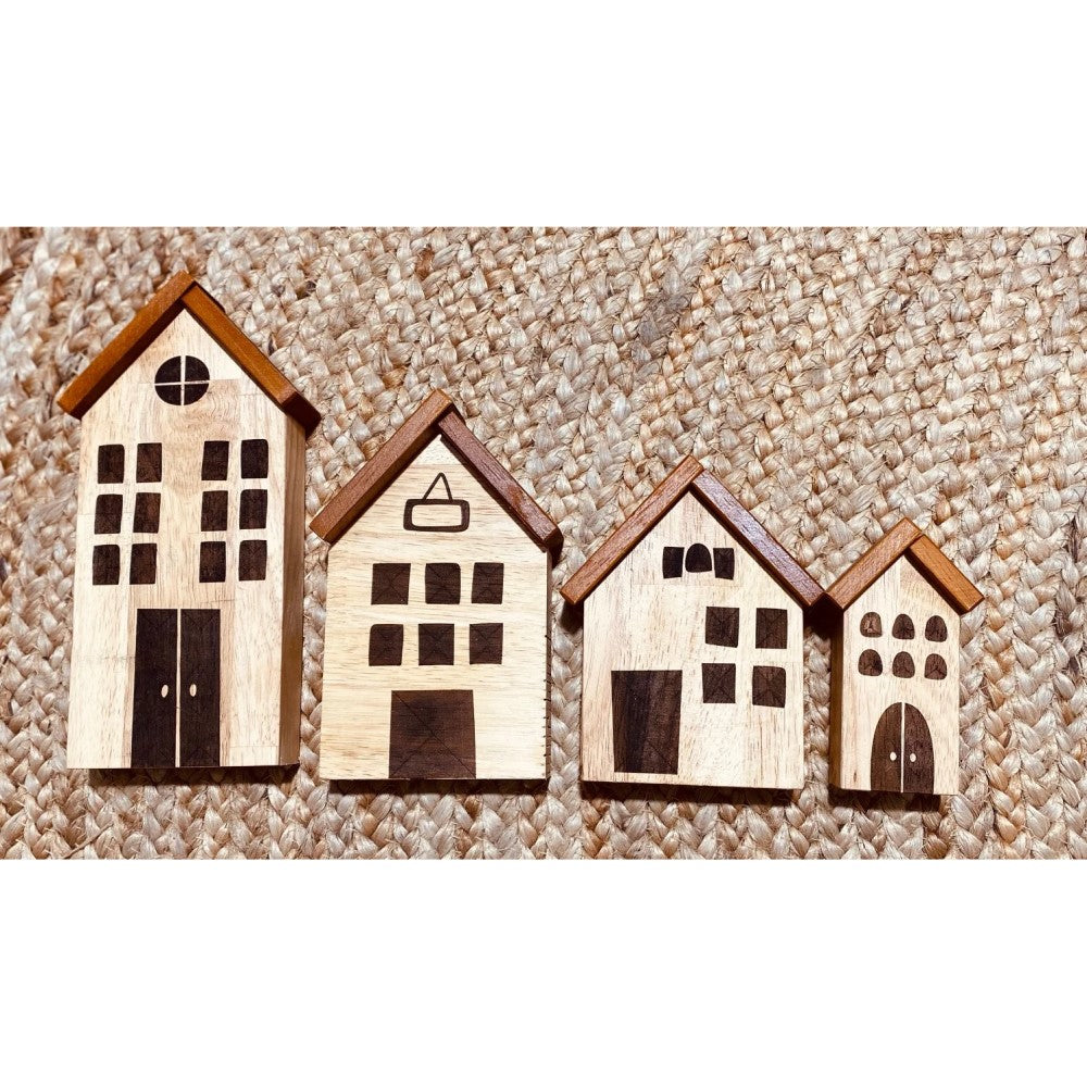 Crafted Creative Natural Playhouse - Set of 4