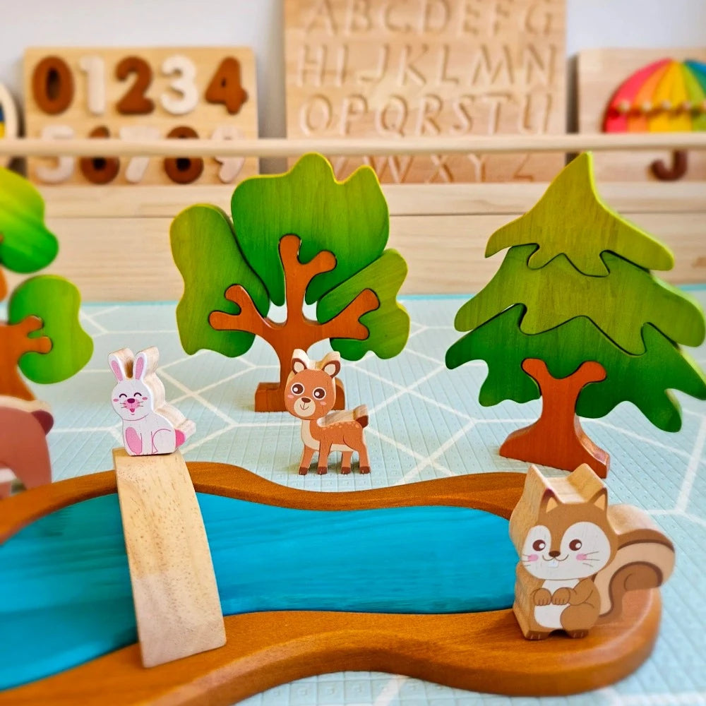 Crafted Kids Woodland Animal Play Set