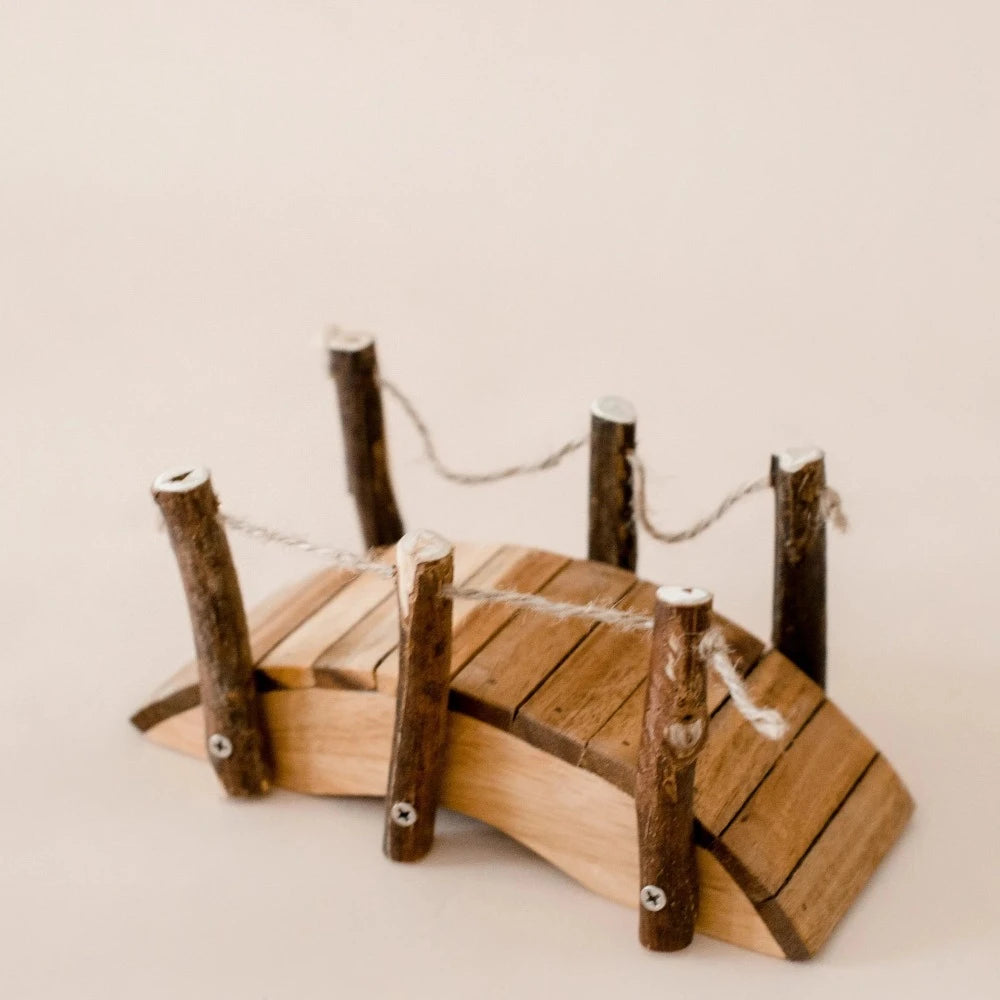 Crafted Natural Wood Bridge Set