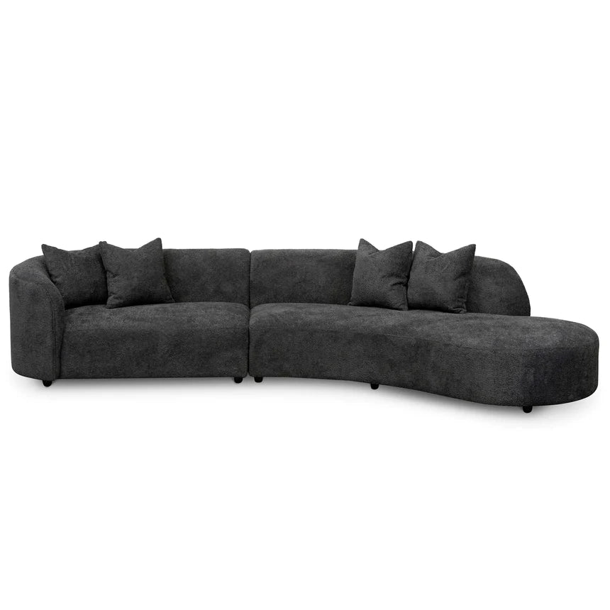 Crafted Opulence Right Chaise Fabric Sofa