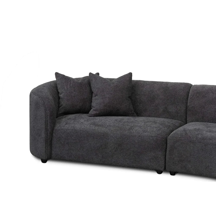 Crafted Opulence Right Chaise Fabric Sofa