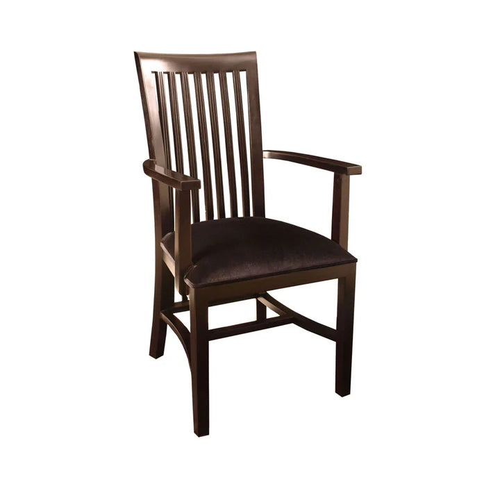 Craftsmanship Batavia High Back Carver Armchair - Dark Mahogany