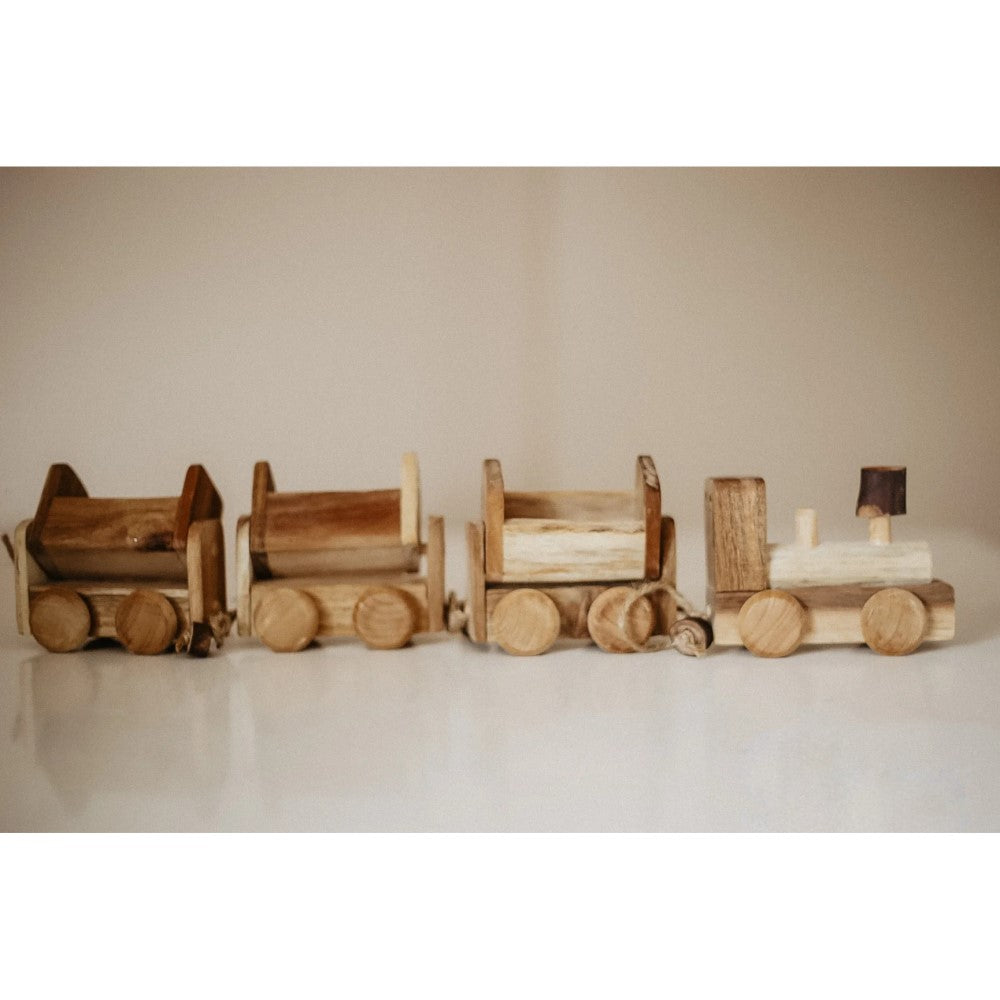 Craftsmanship Natural Wooden Train
