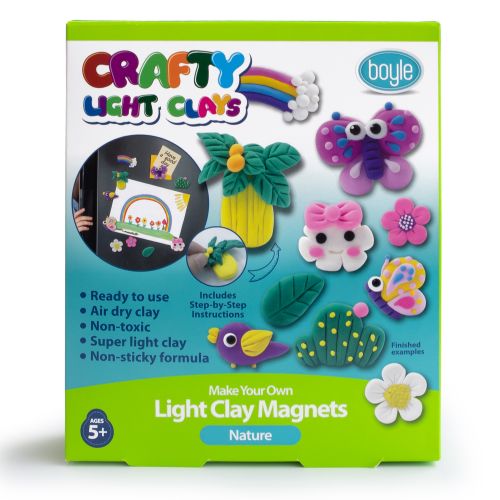 Crafty Make your own Light Clay Magnets - Nature