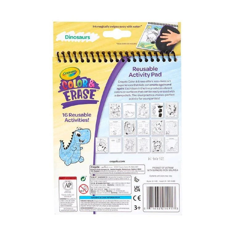 Crayola Dinosaurs Color & Erase 4pc Set