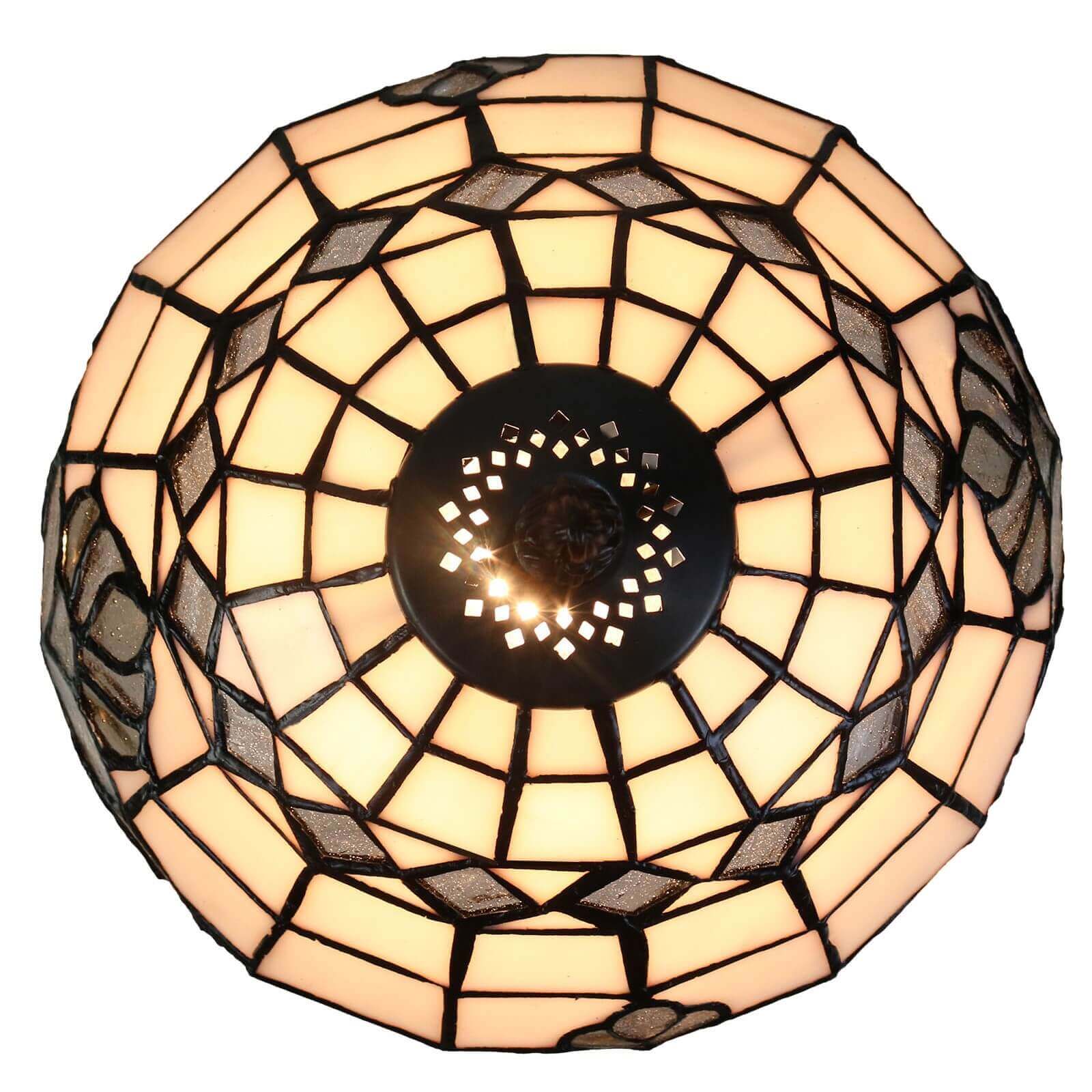 Creamy Tiffany Stained Glass Table Lamp (Available in 3 Sizes)