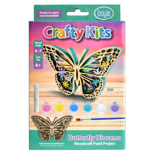 Creative Crafty Kits Woodcraft Diorama - Butterfly