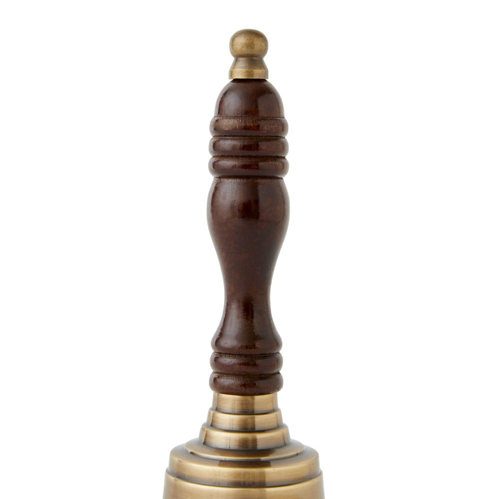 Crier’s Handmade Brass Hand Bell With Wooden Handle