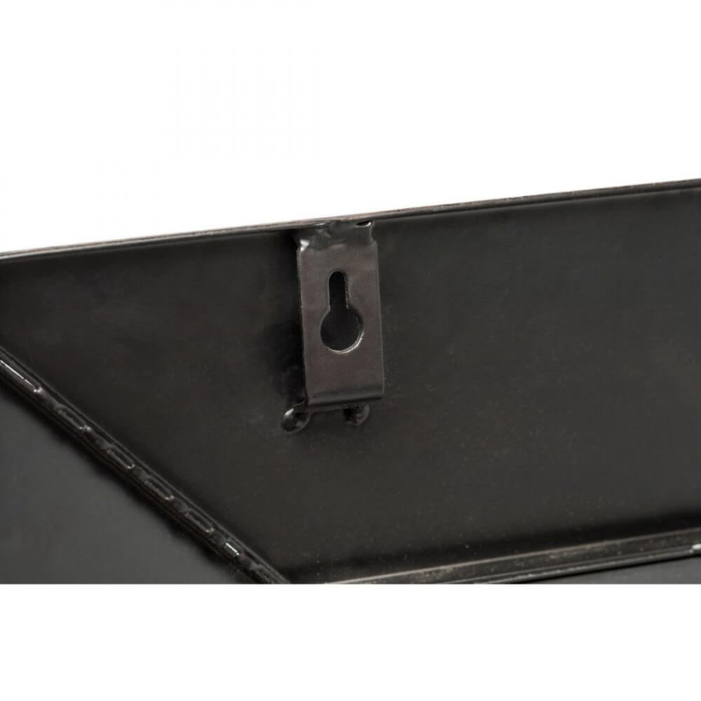 Croc Pattern Copper Finish Metal Frame Wall Mirror