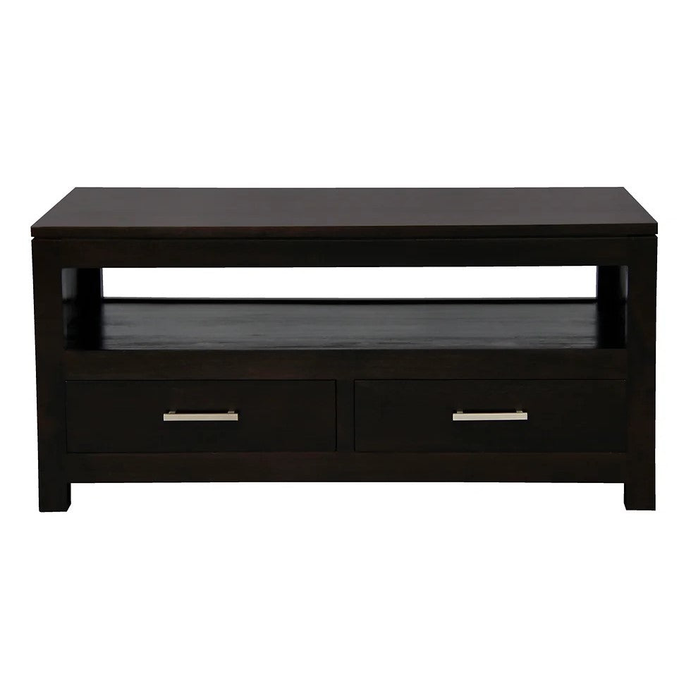 Curated Elegance 4 Drawer Coffee Table - Dark Brown