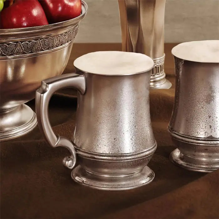 Curvaceous Vessel Bellied Pewter Tankard