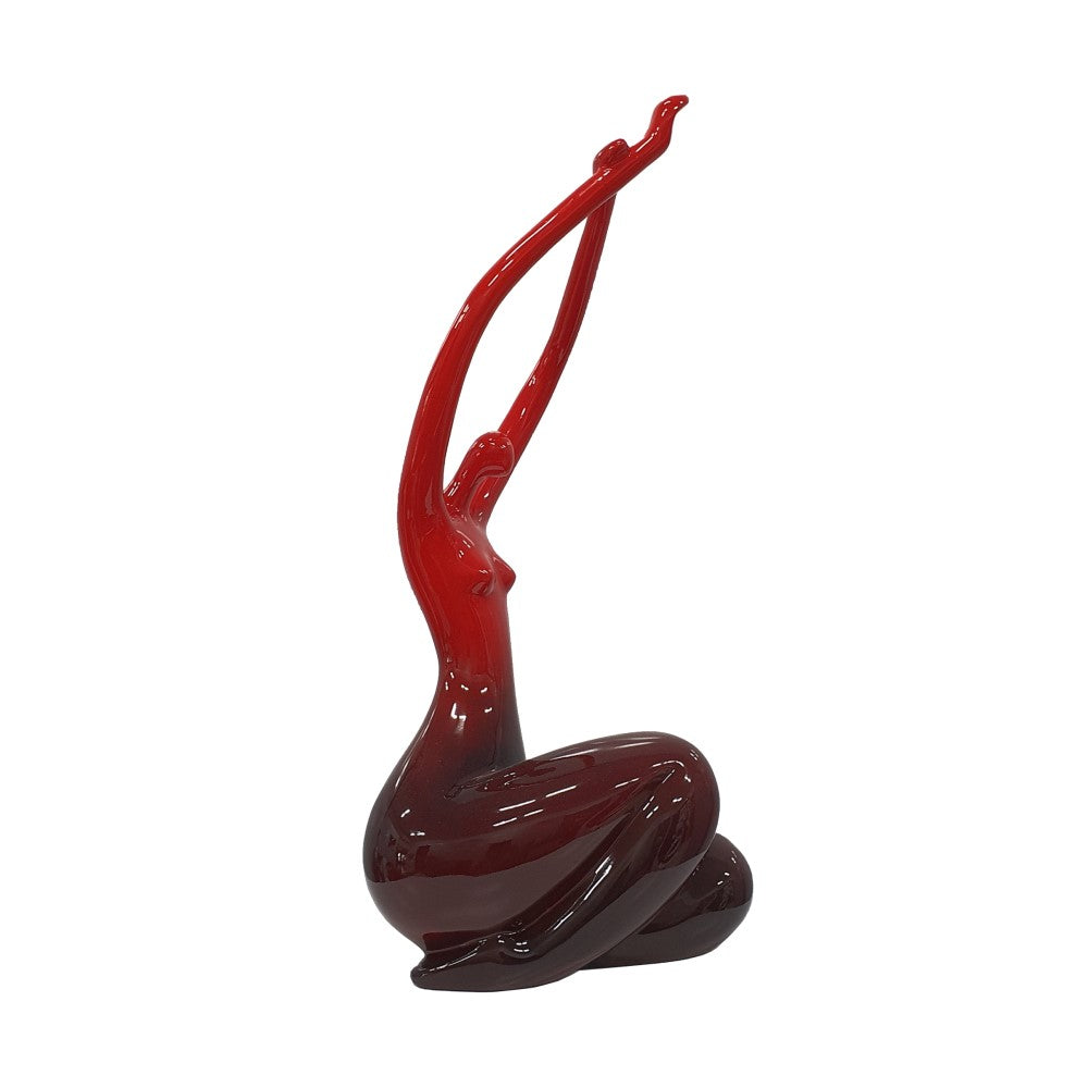 Dancing Style Lady Sculpture - Red