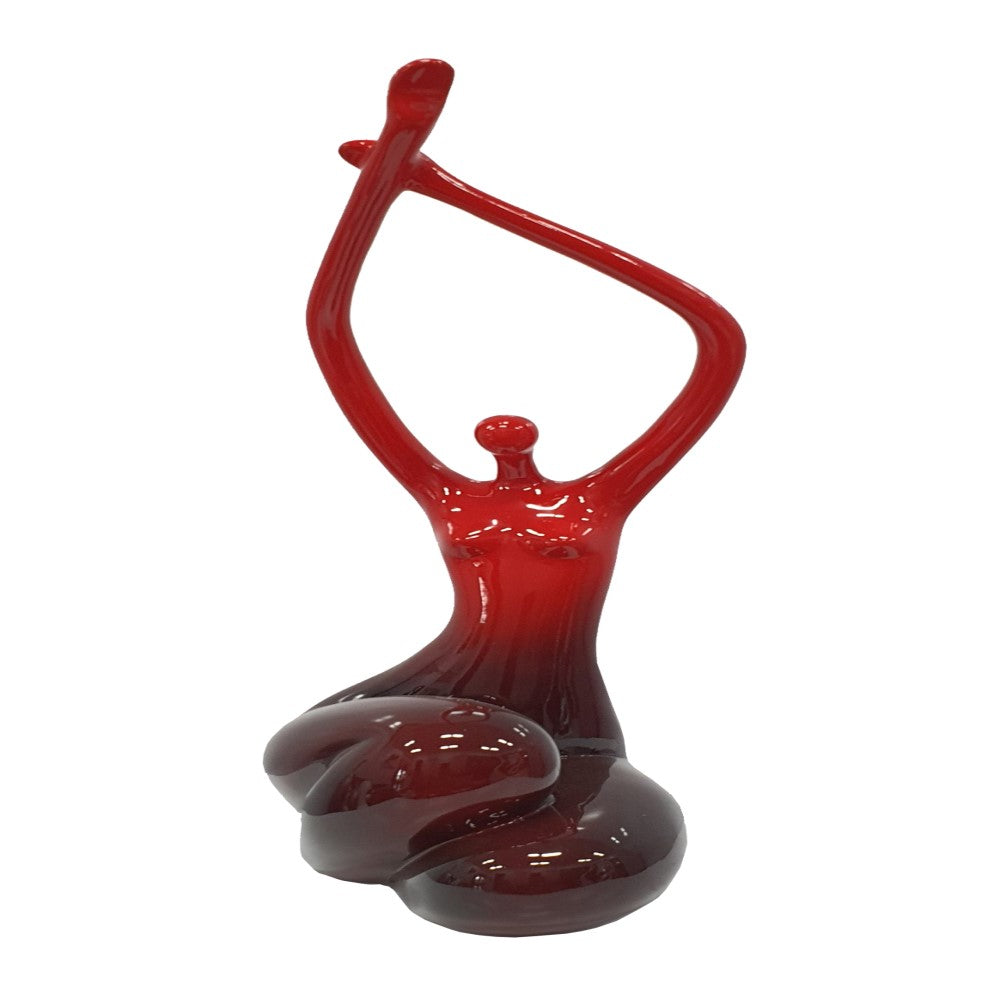 Dancing Style Lady Sculpture - Red