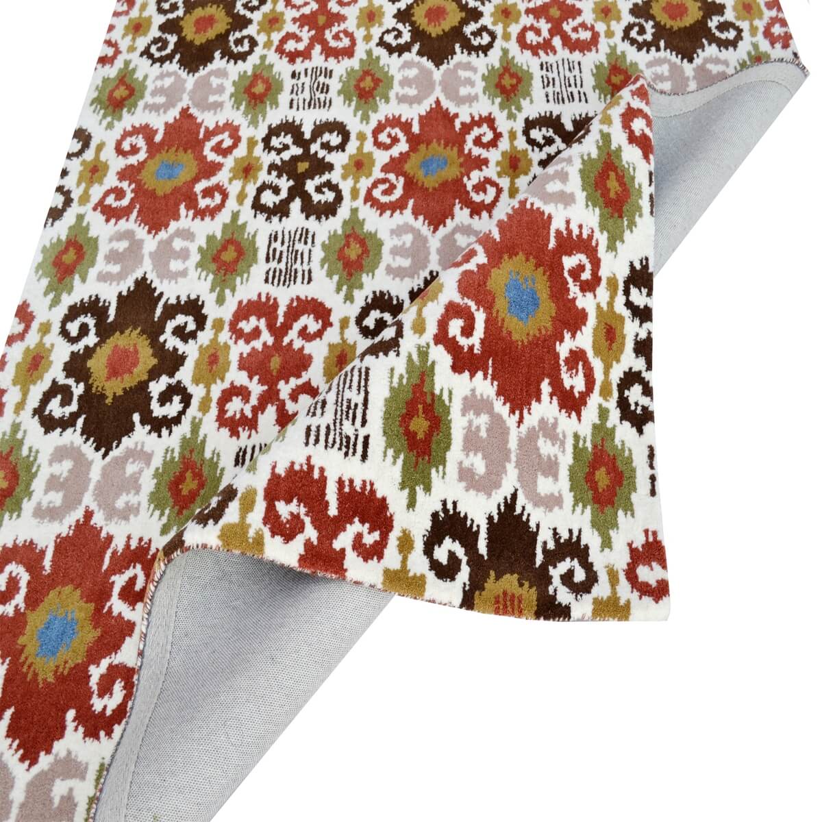 Dark Colors Abstract Handmade Woolen Rug (Available In 3 Sizes)