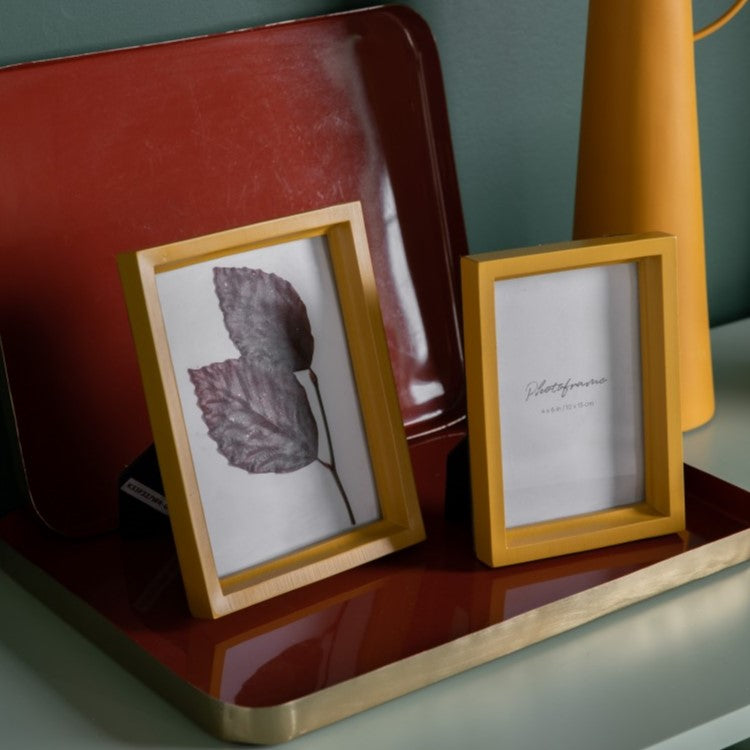 2 Pcs Dazzle and Decorate Aluminum Trays - Burnt Orange