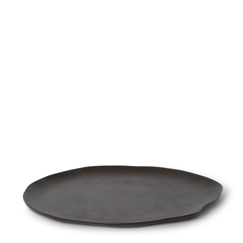 Decor Abelia Metal Tray - Black - Available in 2 Sizes