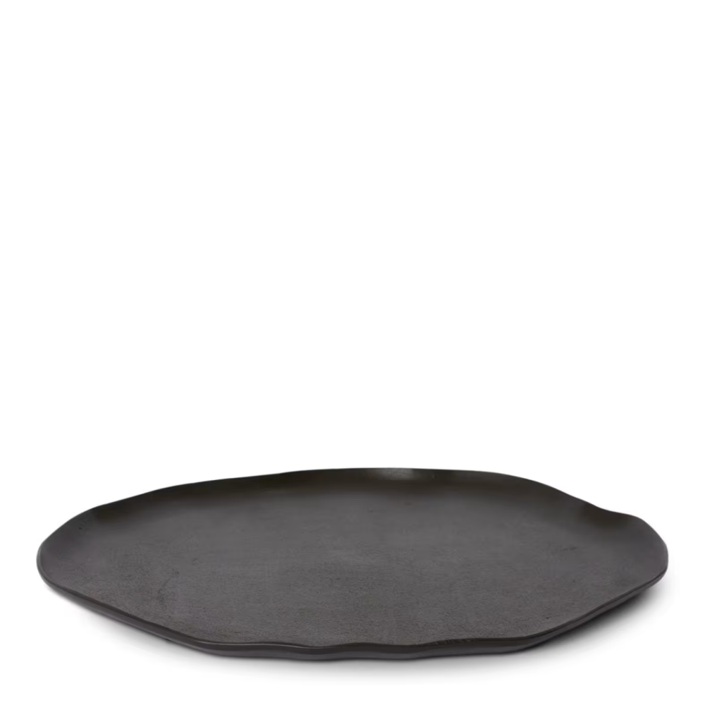 Decor Abelia Metal Tray - Black - Available in 2 Sizes