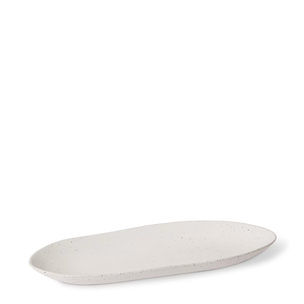 Decor Matias Long Ceramic Tray - White - Available in 2 Sizes