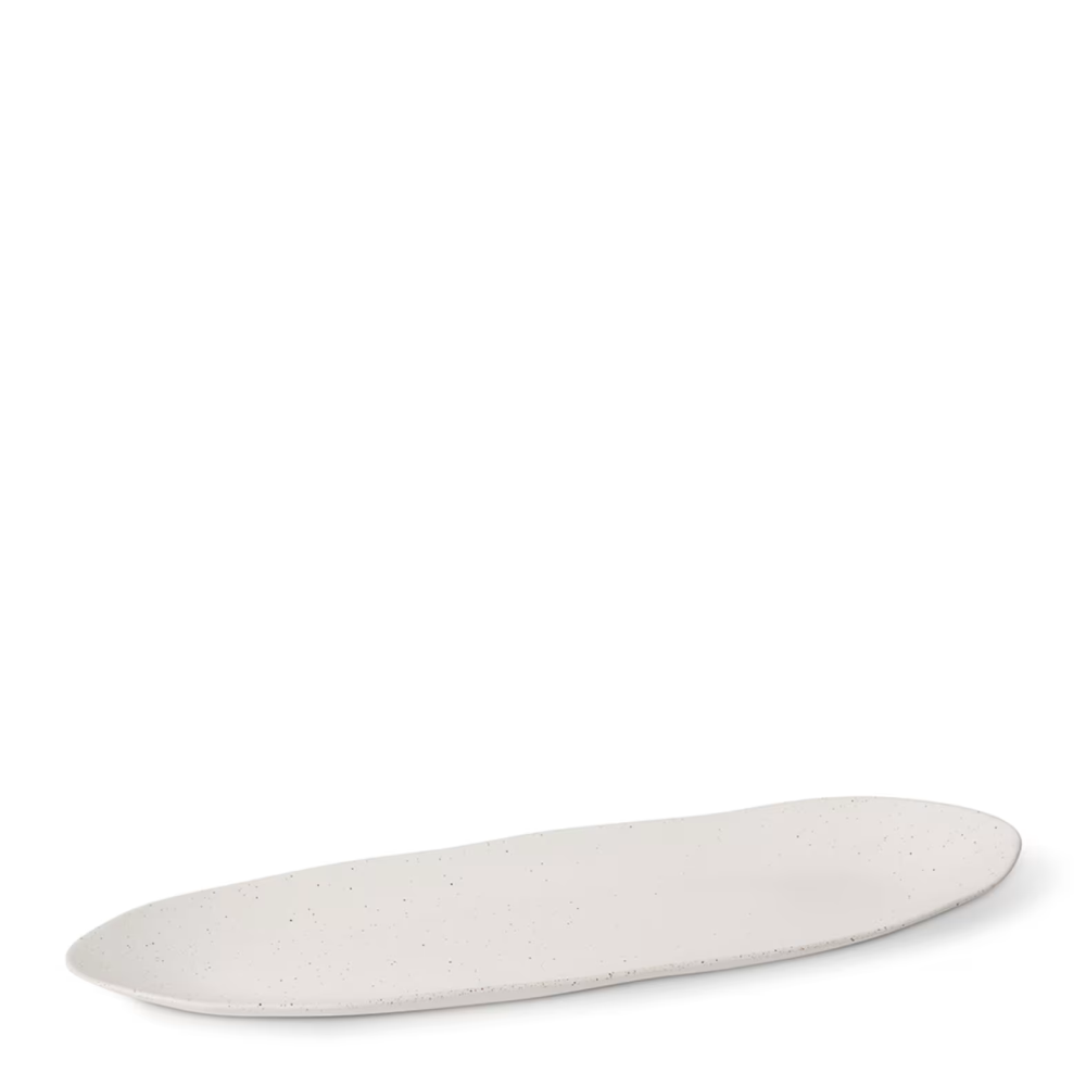 Decor Matias Long Ceramic Tray - White - Available in 2 Sizes