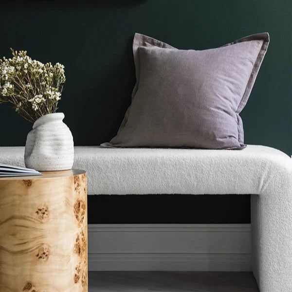 Decorative Blair Linen Cushion - Grey - 60X60cms